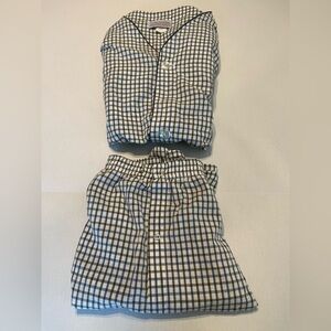 Oscar de la Renta Vintage Men's Plaid Loungewear Pajama Set Size L